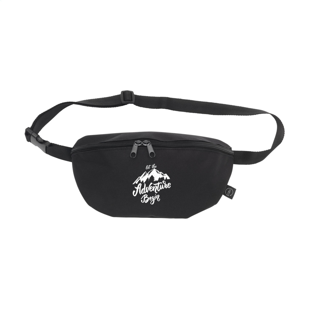 Logo trade corporate gifts image of: Huckle Belt Bag GRS RPET waist bag