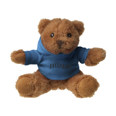 Logo trade promotional gifts image of: HoodedBear bear cuddle toy