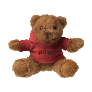 Logo trade promotional items image of: HoodedBear bear cuddle toy