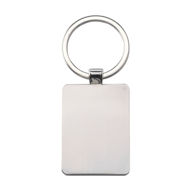 Logotrade advertising products photo of: Bamboo Key Rectangle keyring