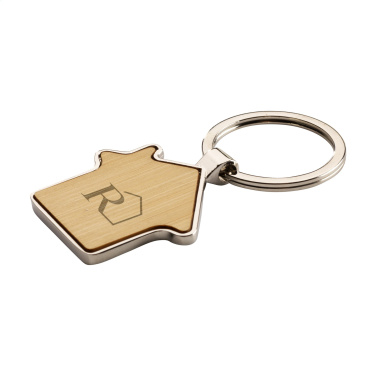 Logotrade promotional gift image of: Casa bamboo keyring