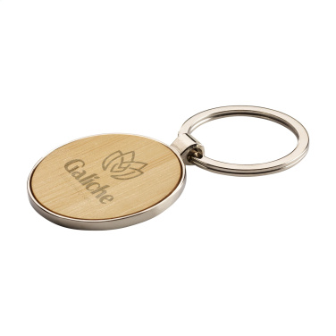 Logotrade promotional items photo of: Bamboo Key Circle keyring