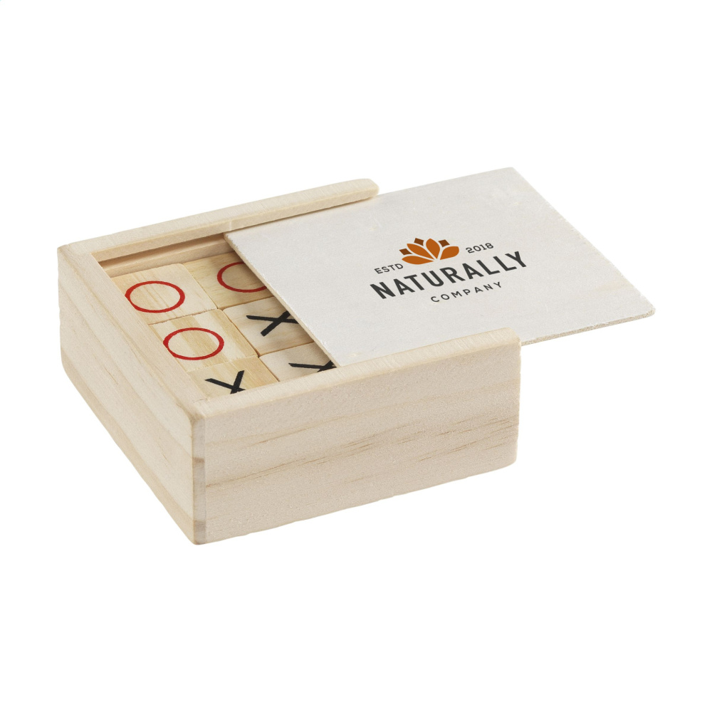 Logo trade promotional items image of: Tic Tac Toe Game Bamboo