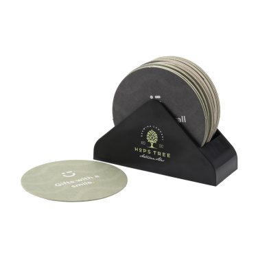 Logo trade promotional merchandise image of: Recycled Holder Beer Coasters