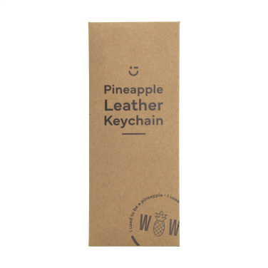 Logo trade promotional products image of: Vegan Pineapple Leather Keyring