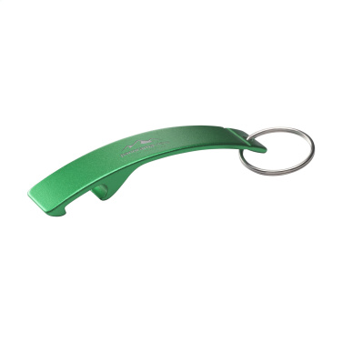 Logotrade promotional products photo of: Alu Opener GRS Recycled keyring