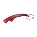 Alu Opener GRS Recycled keyring, red