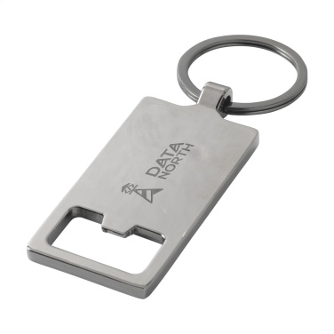 Logo trade corporate gifts image of: Sammy bottle opener / keyring