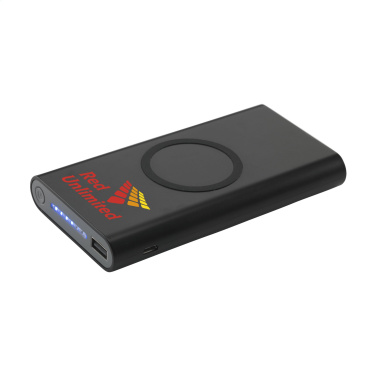 Logo trade promotional gifts image of: Wireless Powerbank 8000 C wireless charger