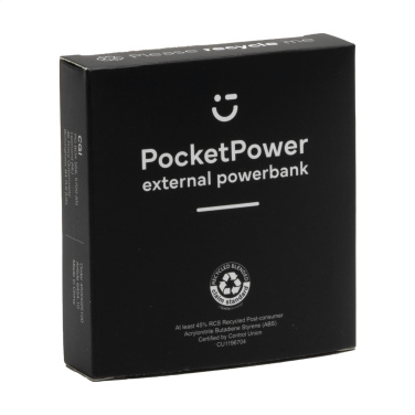 Logo trade promotional merchandise photo of: PocketPower 5000 RCS Recycled Powerbank