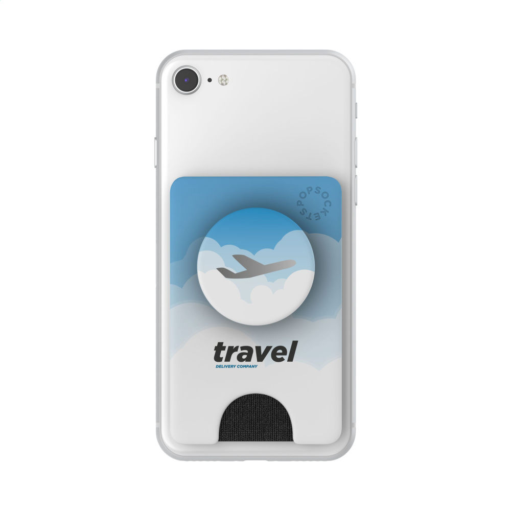 Logo trade promotional product photo of: PopSockets® PopWallet+ card holder with PopGrip