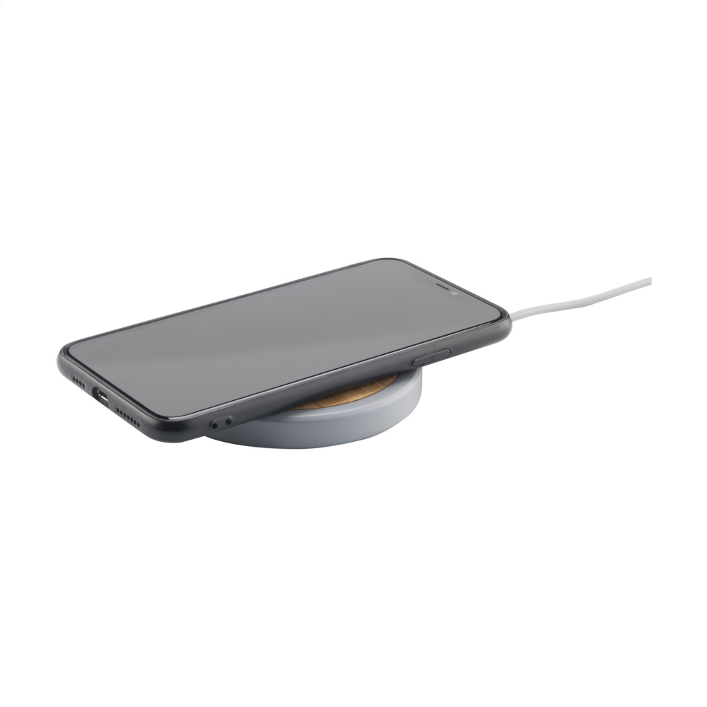 Logo trade promotional gifts picture of: Lidos Stone ECO 10W Wireless Charger