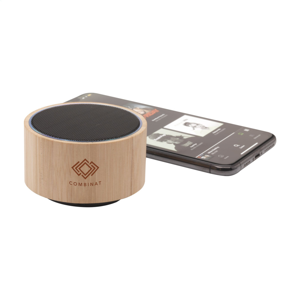 Logotrade promotional product image of: Wave Bamboo Wireless Speaker