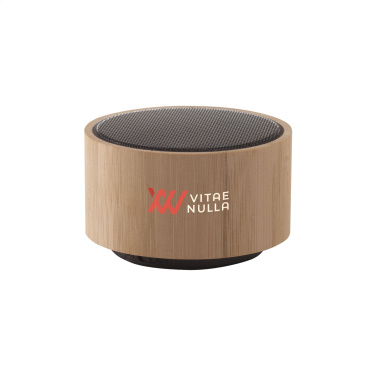 Logo trade promotional item photo of: Wave Bamboo Wireless Speaker