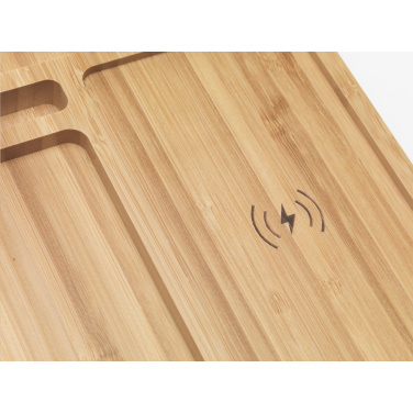 Logo trade promotional gift photo of: Bamboo Organizer charger