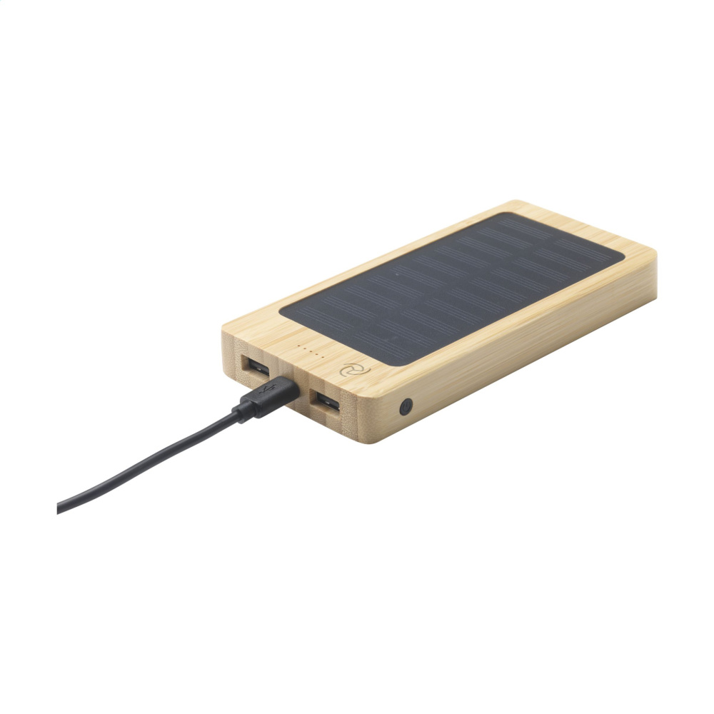 Logotrade promotional giveaway image of: Solar Powerbank 8000+ Wireless Charger