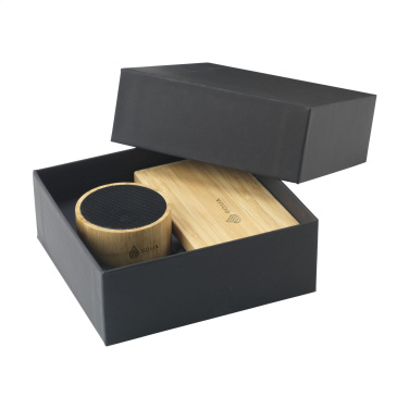 Logo trade business gift photo of: PowerBox Bamboo gift set