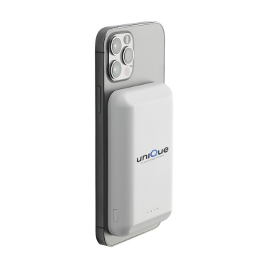 Logotrade promotional product picture of: Force Magnetic RCS Recycled Wireless Powerbank 5000