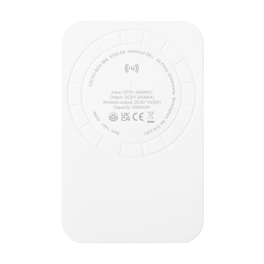 Logotrade promotional item image of: Force Magnetic RCS Recycled Wireless Powerbank 5000