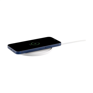 Logo trade advertising products image of: Coil RCS Recycled Wireless Charger