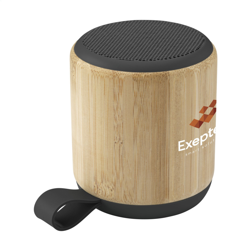 Logo trade advertising products image of: Timor Bamboo Wireless Speaker