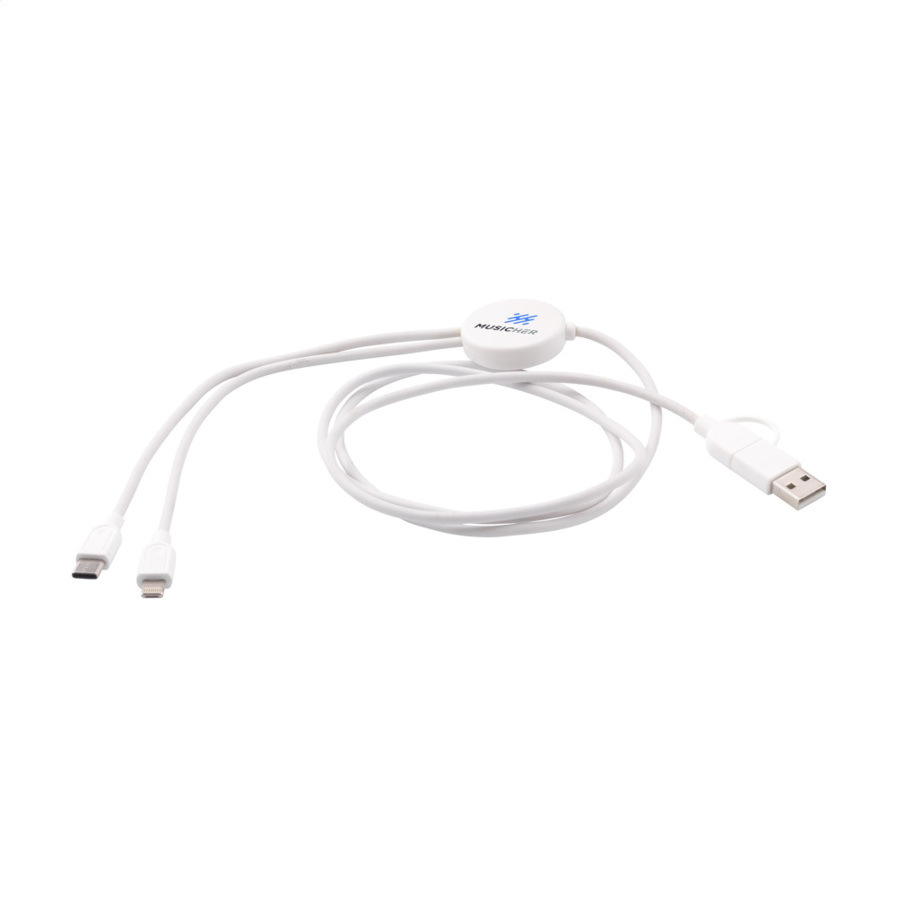 Logo trade promotional items picture of: Charging Cable RCS Recycled ABS-TPE