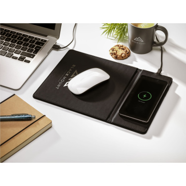 Logo trade promotional products picture of: RCS Recycled Wireless Charging Mousepad