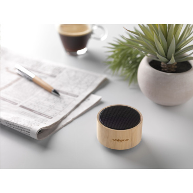 Logo trade business gift photo of: Wave Bamboo Wireless Speaker