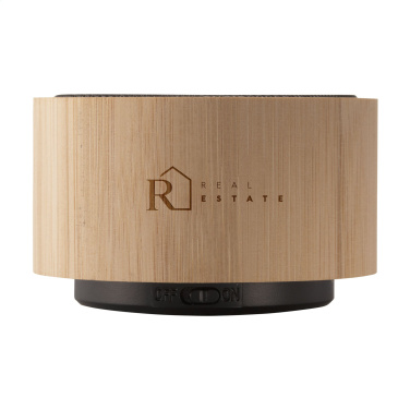 Logo trade promotional merchandise image of: Wave Bamboo Wireless Speaker