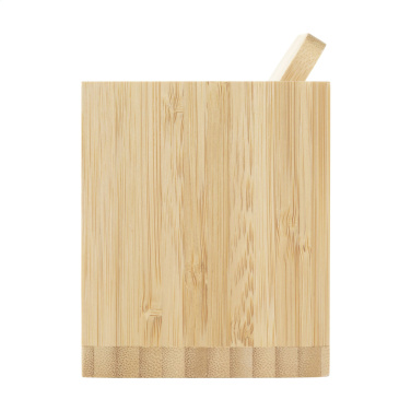 Logo trade advertising products image of: Bamboo Boss 15W charger/pen holder