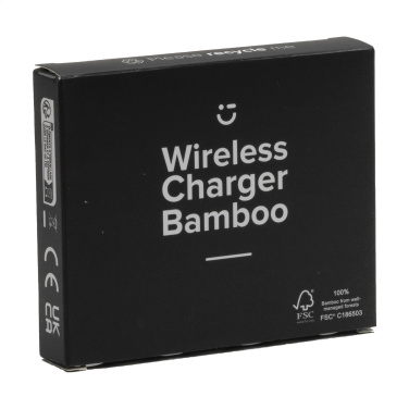 Logotrade promotional giveaway image of: Bamboo Wireless Charger 15W