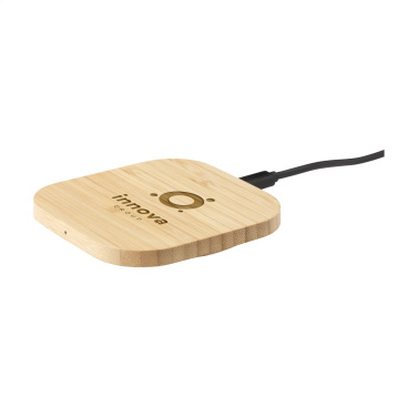 Logotrade promotional merchandise photo of: Bamboo Wireless Charger 15W