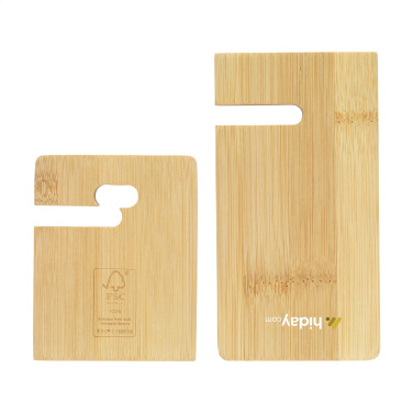 Logo trade advertising product photo of: Miyo Bamboo Phone Stand