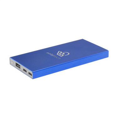 Logo trade promotional gift photo of: Tecco GRS Recycled Alu Powerbank 5000 external charger