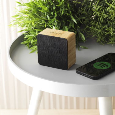 Logo trade advertising products image of: Sonido 5W Bamboo wireless speaker