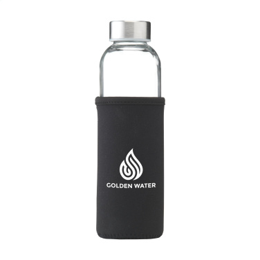 Logo trade promotional gift photo of: Senga Glass 500 ml drinking bottle