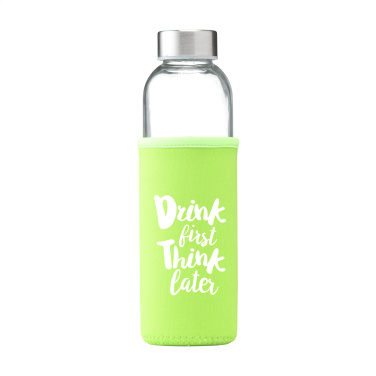 Logo trade promotional items image of: Senga Glass 500 ml drinking bottle