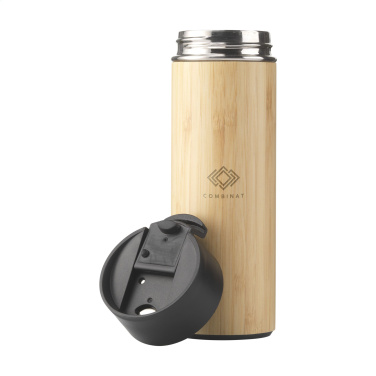 Logo trade business gift photo of: Sakura 360 ml bamboo thermo bottle/thermo cup