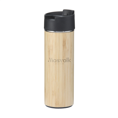 Logo trade corporate gifts image of: Sakura 360 ml bamboo thermo bottle/thermo cup