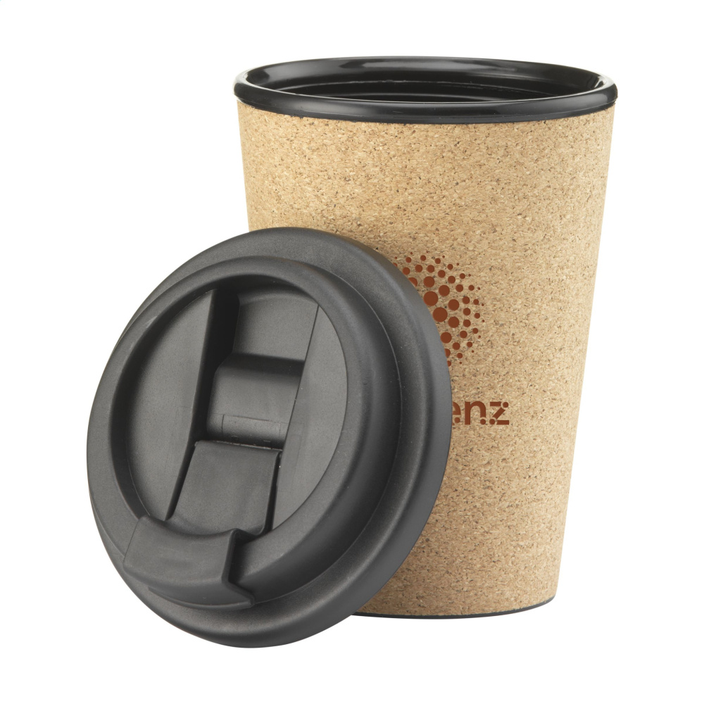 Logo trade advertising products image of: Attea Cork 350 ml coffee cup