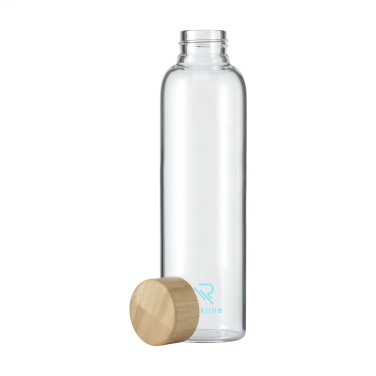 Logo trade business gifts image of: Senga Glass Bamboo 500 ml drinking bottle