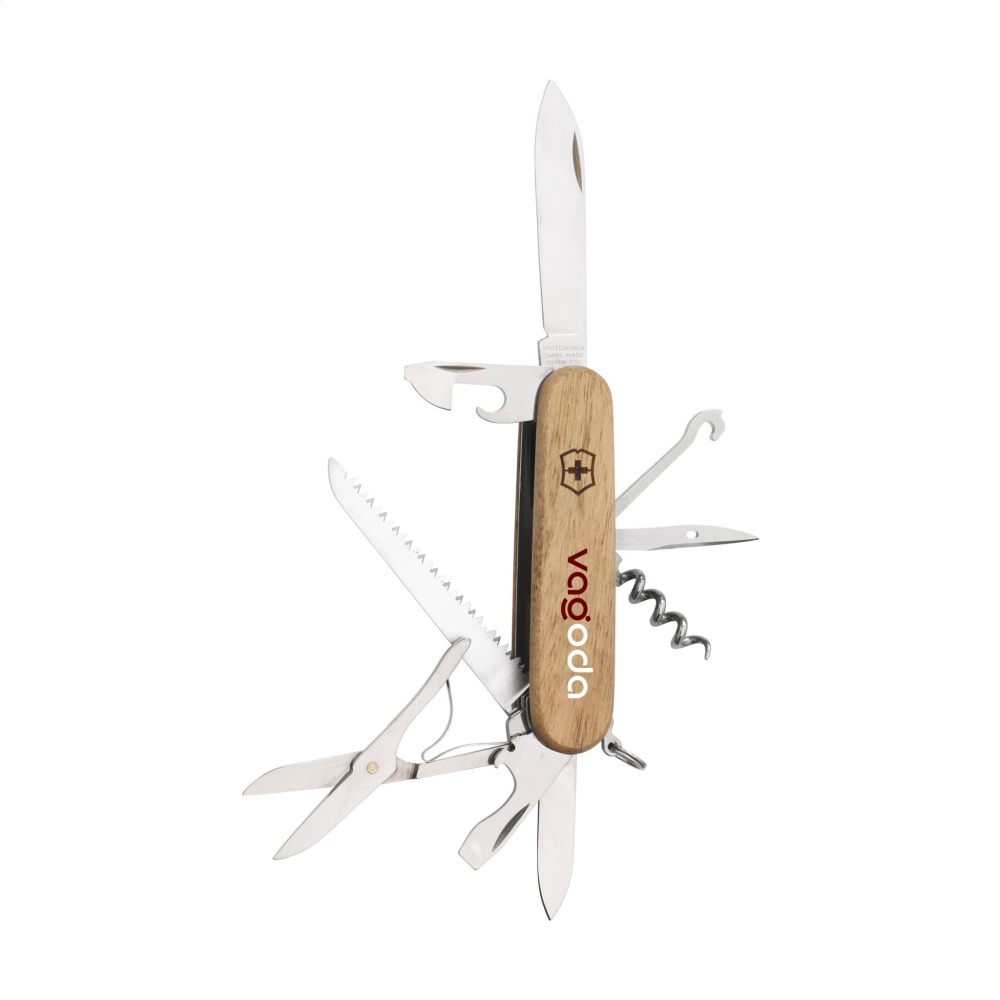 Logo trade promotional gifts picture of: Victorinox Huntsman Wood pocket knife