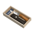 Opinel No 08 Carbon pocket knife, brown