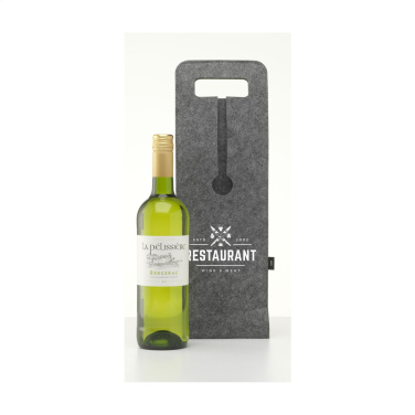 Logo trade promotional gifts picture of: Wine Bag-to-Give GRS RPET