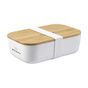 Logo trade promotional item photo of: Midori Bamboo Lunchbox