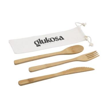 Logo trade advertising products image of: Bambu Cutlery Set