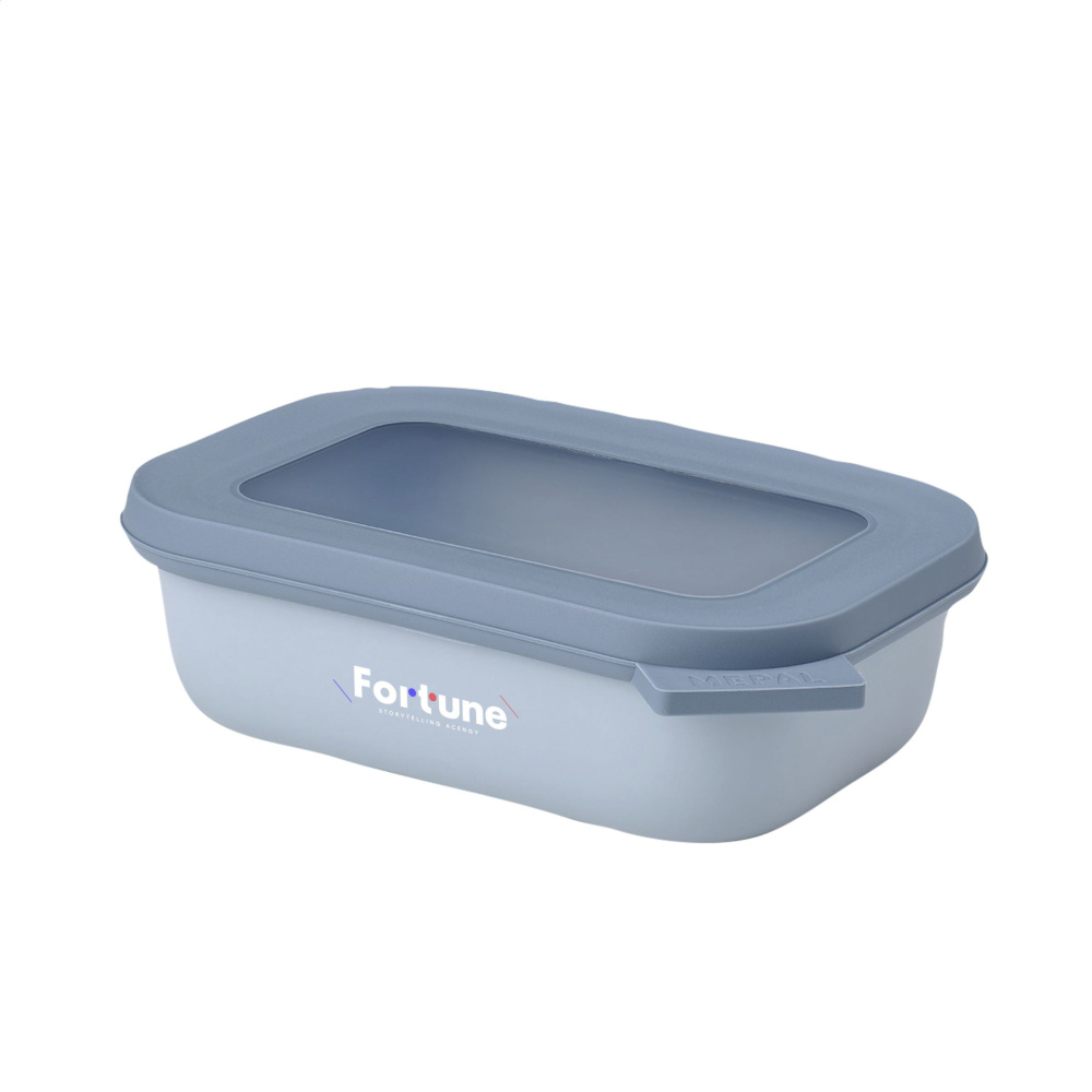 Logo trade promotional merchandise image of: Mepal Cirqula multi use rectangular bowl 500ml lunchbox