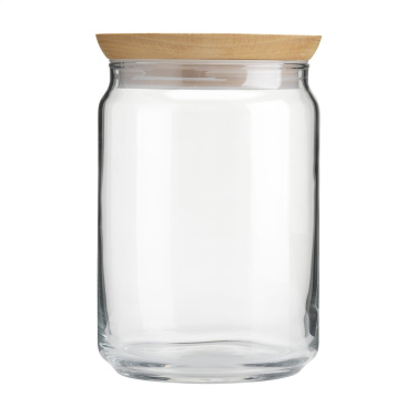 Logo trade promotional products image of: Wood Jar Storage