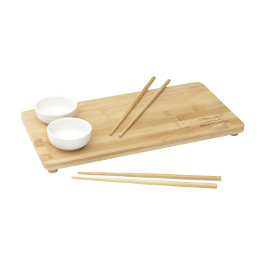 Logotrade promotional merchandise picture of: Temaki Bamboo Sushi Tray gift set