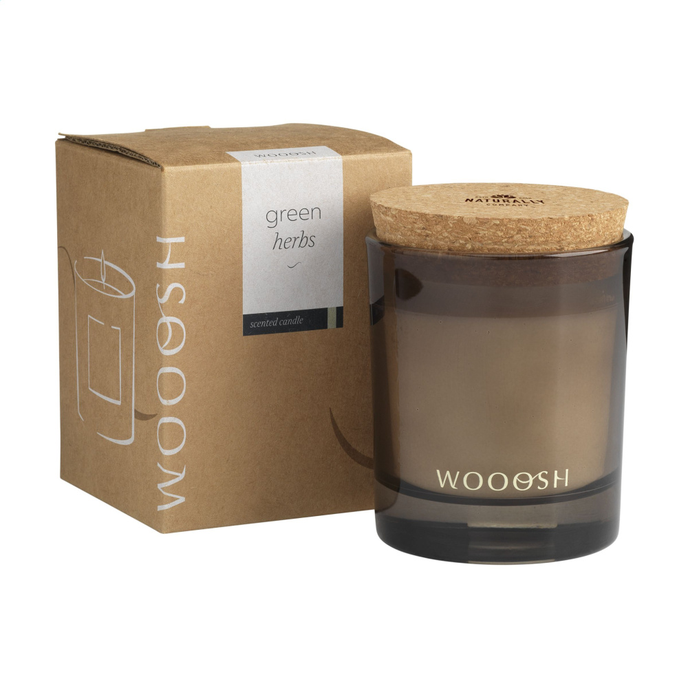 Logotrade promotional merchandise photo of: Wooosh Scented Candle Green Herbs